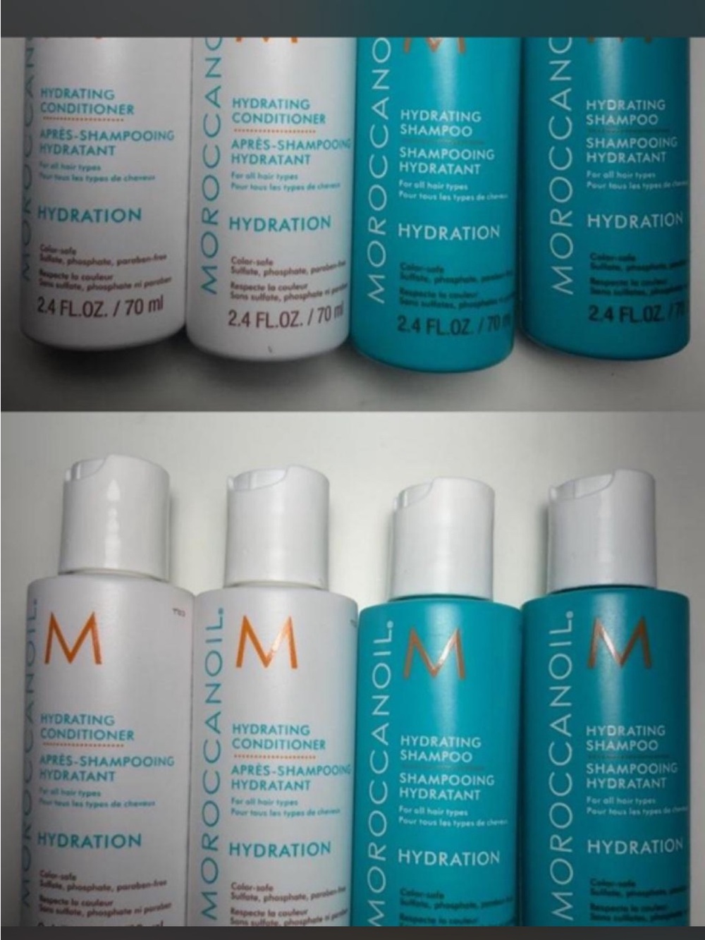 Moroccan oil hydration travel size shampoo and conditioner 2.4 oz (8 pieces)